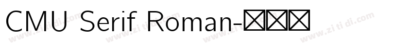 CMU Serif Roman字体转换